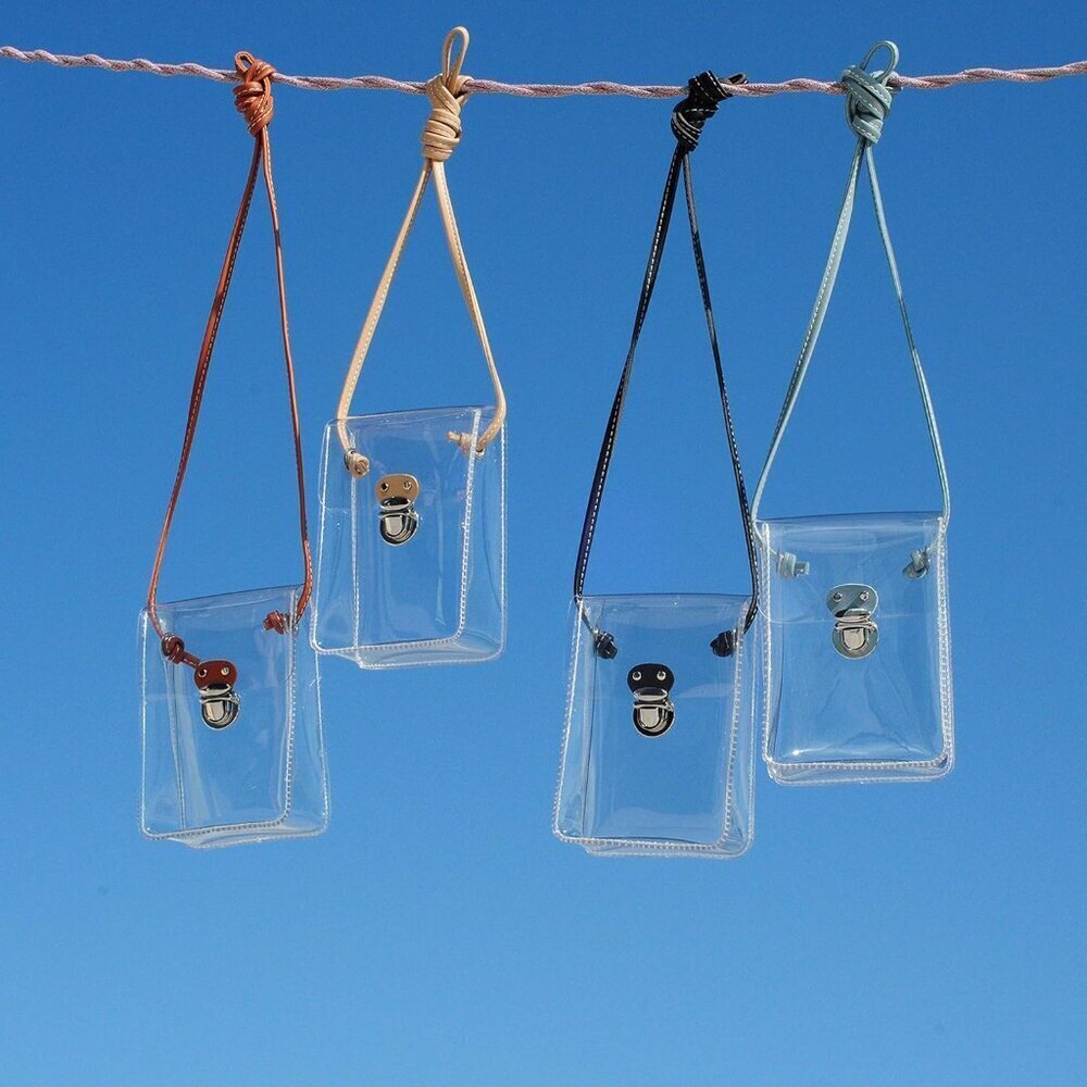 Clear PVC Small Crossbody Bag for Stadium Approved Women Cell Phone Purse - Picture 5 of 5